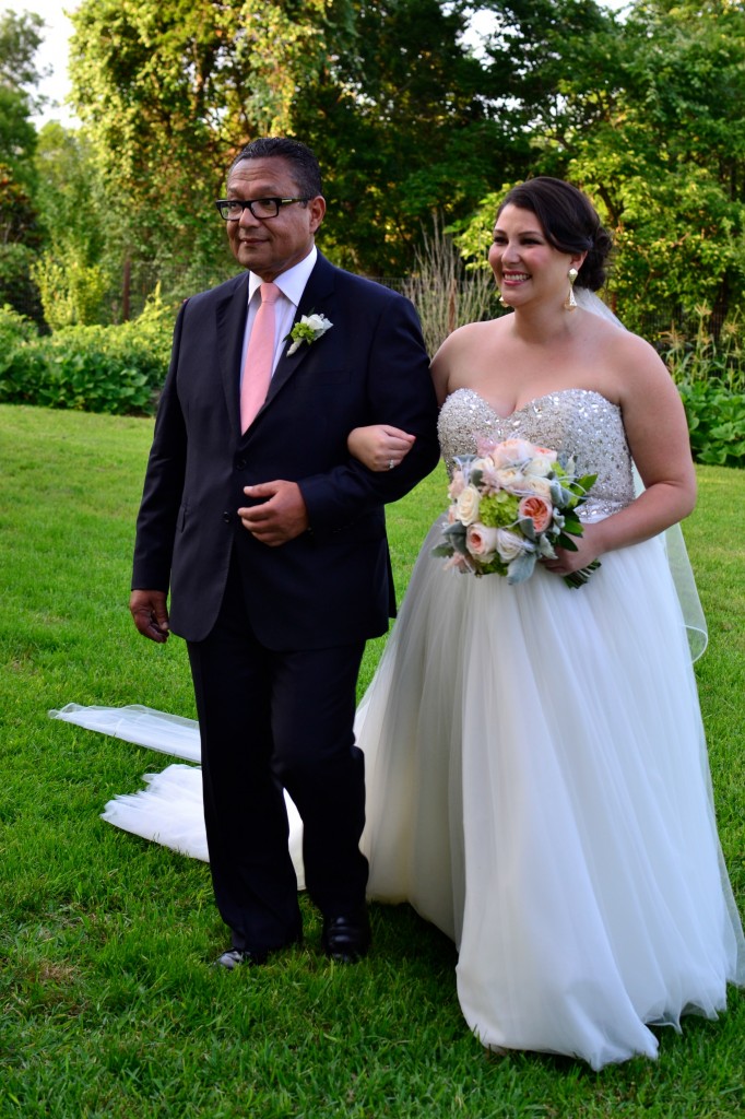 tom and allyson wedding bride and dad